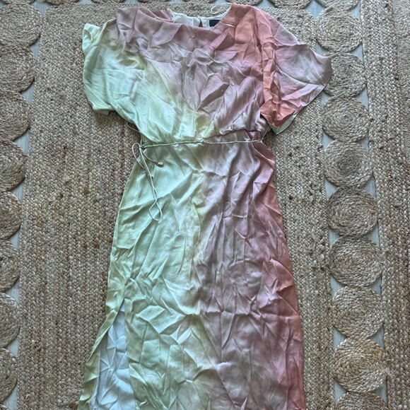 ZARA Satin Draped Midi Dress – Size XL | New, Never Worn 🧡 - Picture 10 of 15